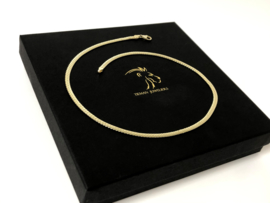 14 K Gouden Gourmet Collier (gewalst) - 45 cm / 7,6 g