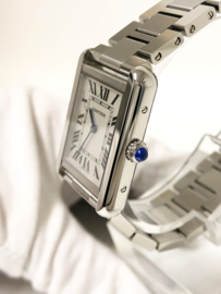 Cartier Tank Solo 3170 Silver Dial - Full Set / Cartier Garantie tot 2027