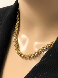 14 K Gouden Jasseron Slot Collier 45 cm /  32,8 g