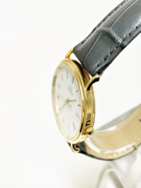 Omega de Ville 18 K Gouden Dresswatch Ivory Roman Dial - 1998