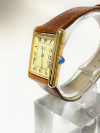 Must de Cartier Tank Large Quartz 590005 Roman Dial in Originele Cassette