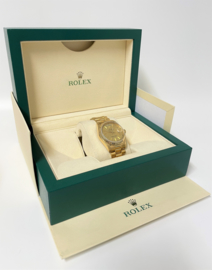 Rolex Day Date President 18 K Goud 36 mm 18038 Linen Dial - 12 Mnd Garantie