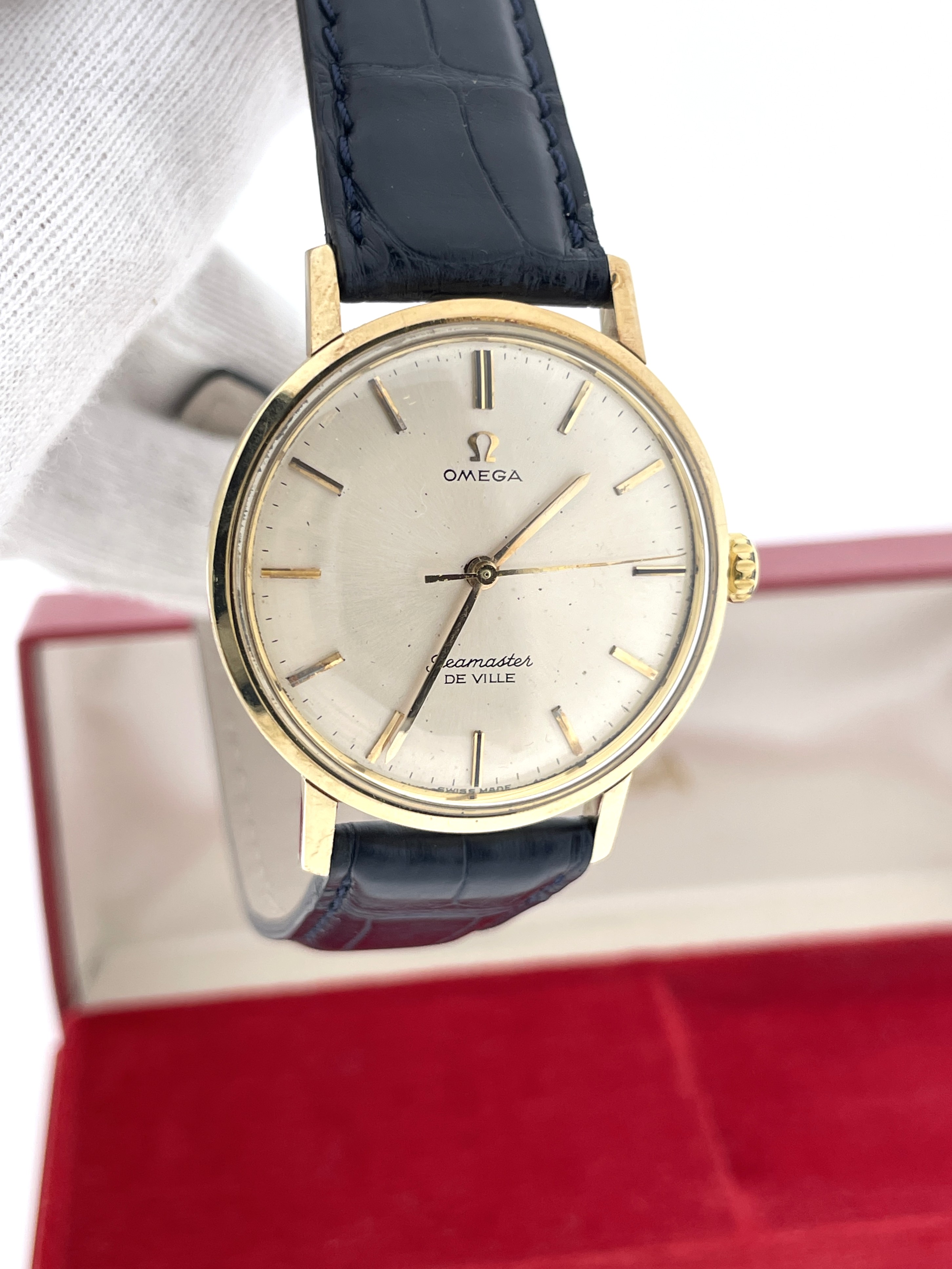 Vintage OMEGA 14 Karaat Gouden Seamaster de Ville in Cassette - Jaren '60