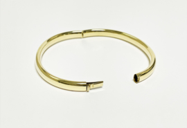 14 K Gouden Slaven Armband Ovaal Glad - 8,8 g