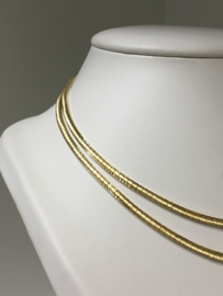 18 K Gouden Dubbel Omega Collier -  45 cm / 44,22 g