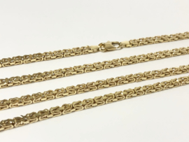 8 K Gouden Koningsketting Byzantijns - 80 cm / 37,4 g / 3 mm