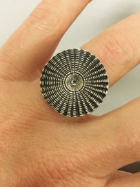 Zilveren Fantasie Ring - Sunlight