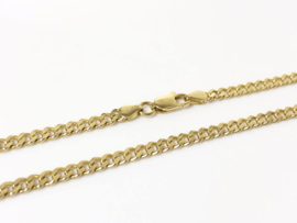 14 K Massief Gouden Gourmet Schakel Ketting - 60 cm / 19,3 g
