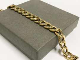 14 K Gouden Gourmet Schakel Armband - 19,5 cm / 14,2 g