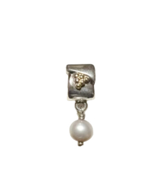 PANDORA 790324NP Sterling Silver / Goud Pearl Dangle - Retired