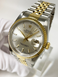 Rolex Oyster Perpetual Datejust 36 mm Silver Dial 16233 in Rolex Cassette 1989