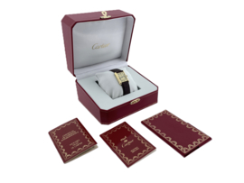 Must de Cartier Tank Large Model Quartz Roman Dial Pin Buckle - 590005 Vermeil