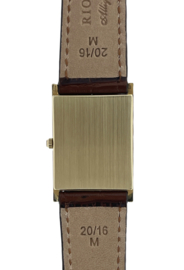 TUSAL 14 K Geelgouden Heren Polshorloge Dresswatch Jaren '90 Quartz