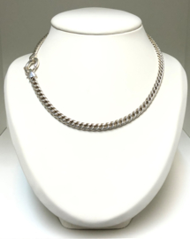 Zilveren Gourmet Slot Collier - 45 cm / 55,55 g