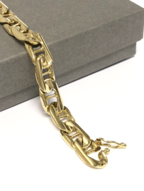 14 K Massief Gouden Gucci Schakelarmband - 24,5 cm / 41,75 g