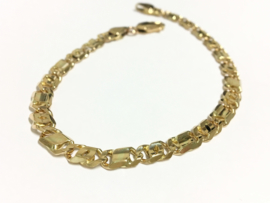 14 K Gouden Gucci Schakel Armband - 22,5 cm / 14,65 g