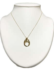 14 Karaat Gouden Hanger (Glijder) Moeder / Kind - 2,5 cm