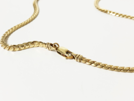 14 K Massief Gouden Gourmet Schakel Ketting - 49,5 cm / 25,4 g
