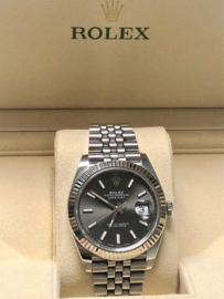 Rolex Datejust 2018 Grey Dial 41 mm - Full Set Incl. Garantie