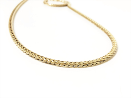 TROLLBEADS TAUNE-00004 14 K Gouden Vossenstaart Collier (Met Slot) - 46 cm