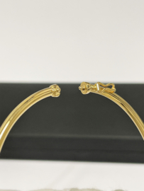 14 K Gouden Armband / Bangle (Small) Glad / Rond - Mt. 17.5 cm