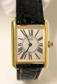 Cartier Vermeil Tank Quartz Inclusief Doos en Certificaat - Dames Polshorloge