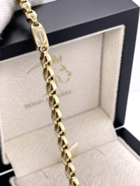 Monzario - 14 K Gouden Schakel Armband - 20 cm / 4 mm / 5.5 g