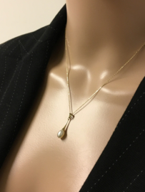 14 K Gouden Hanger Met Parel - 2,5 cm