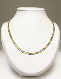 14 K Gouden Valkoog Schakel Ketting - 50,5 cm / 20,35 g
