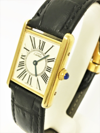 Cartier  Vermeil Tank Quartz Inclusief Doos en Certificaat  - Dames Polshorloge