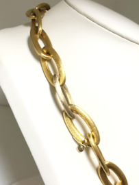 NANIS 18 K Gouden Anker Collier Gesatineerd - 50 cm / 48,33 g / 1,5 cm