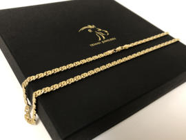 14 K Gouden Valkoog Schakel Ketting - 51 cm / 8,85 g