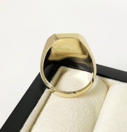 14 K Gouden Heren Zegelring (8-Kant) - Onyx / 9,22 g
