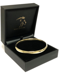 14 Karaat Gouden Slaven Armband / Bangle Draaglengte 19.5 cm - 13,7 g / 7 mm