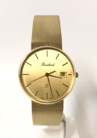 Bouchard Gouden Vintage Heren Horloge Dresswatch Milanese Band - 1997