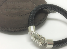 Buddha to Buddha Armband Ben Leather Black - XL (23 cm)