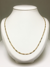 14 K Gouden Gucci / Valkoog Schakel Ketting - 57 cm / 11,4 g