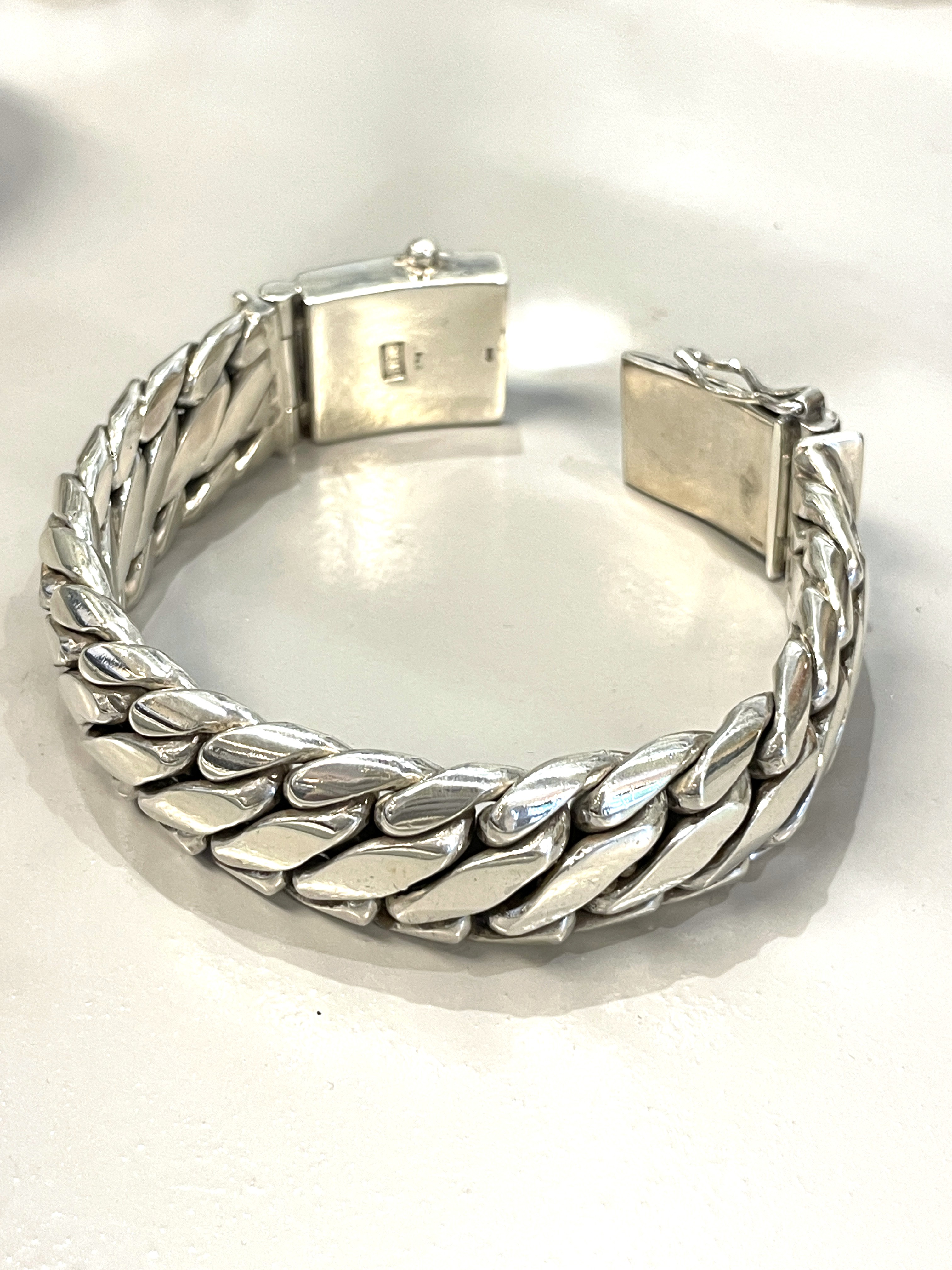 SILK 310 Zilveren Armband Shiva Tri-Band - 19 cm / 2 cm