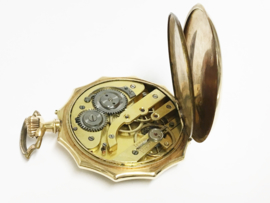 Remontoir Antiek 14 K Gouden Zakhorloge  / Datering ca 1920