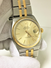 Rolex Datejust Oysterquartz - Staal / Goud 17013 - Heren Polshorloge