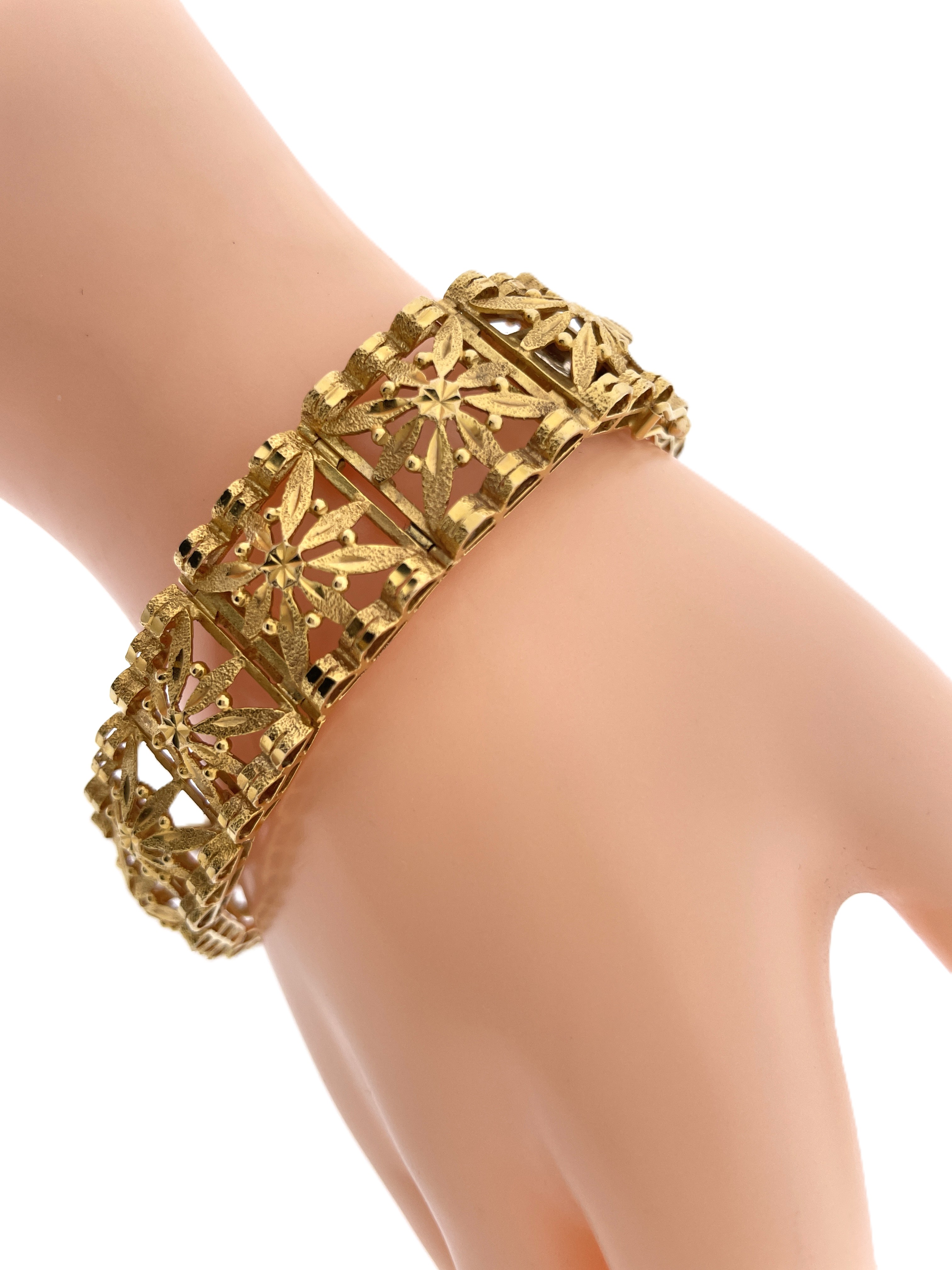 Antiek, handvervaardigd 18 Karaat Gouden Armband - 38.4 g
