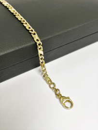 14 K Gouden Infinity Schakel Armband - 19,5 cm / 6,14 g