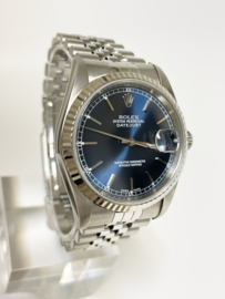 Rolex Oyster Perpetual Datejust 16234 Blue Dial 36 mm - 2002