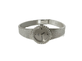 Omega de Ville 18 Karaat Witgouden Lady Diamond Cocktail Watch 1970 - Ref. 7243 / 0.50 ct Briljant Geslepen Diamant