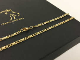 14 K Gouden Infinity Gourmet Schakel Ketting - 52,5 cm / 14,2 g