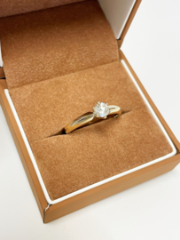 Christ 14 K Gouden Solitair Ring 0.50 crt Briljant Geslepen Diamant H / VVS1