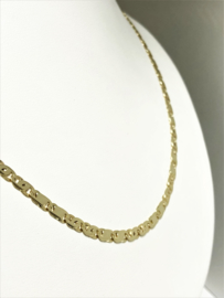 14 K Gouden Valkoog Schakel Ketting - 51 cm / 11,4 g / 3,7 mm