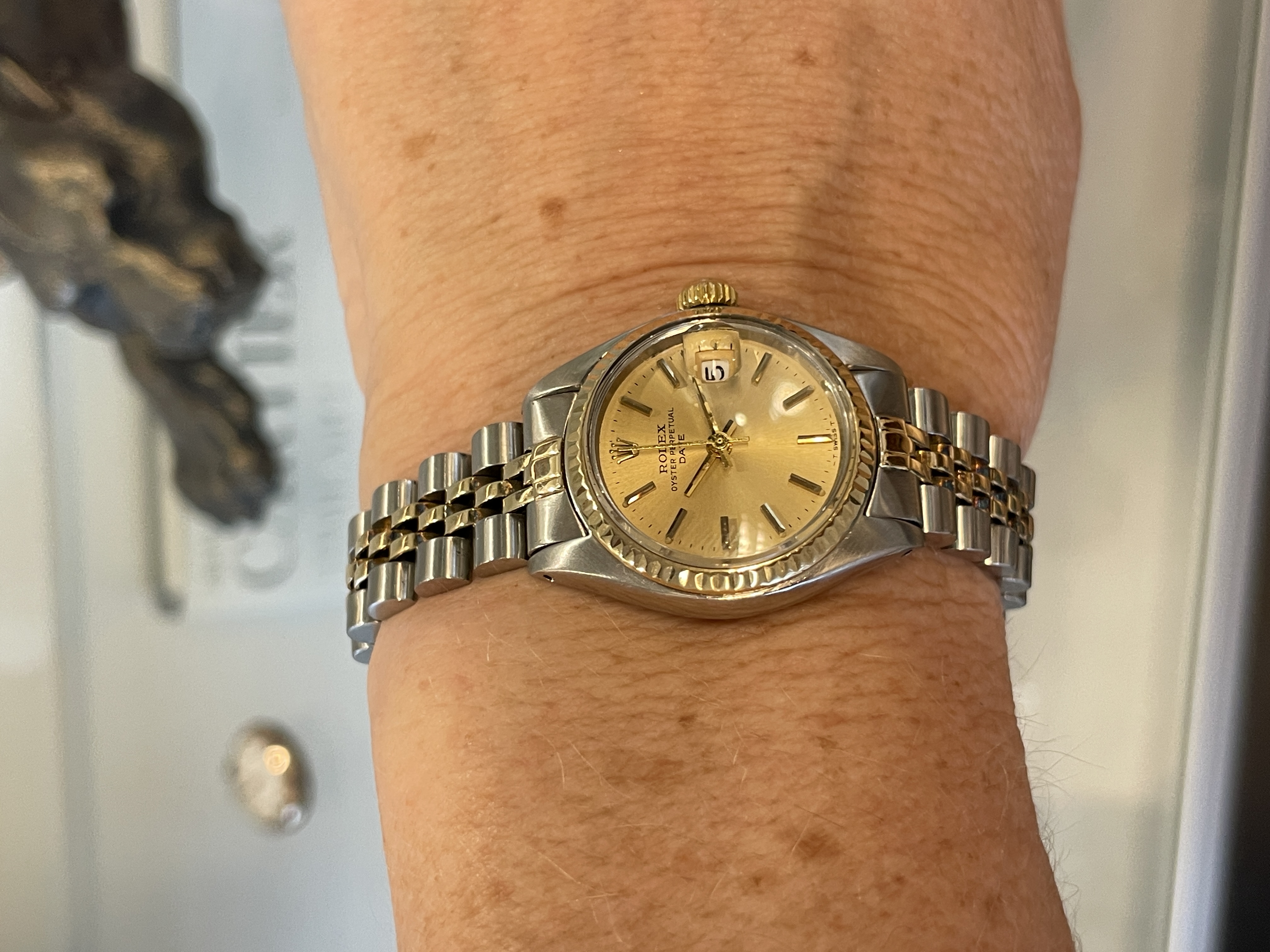 Rolex Oyster Perpetual Date Lady Ref. 6916 Jubilee Goud/Staal  - 26 mm