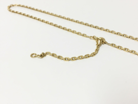 18 K Gouden Anker Collier (verstelbaar) - 41/46 cm