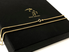 14 K Gouden Venetiaanse Schakel Ketting - 70 cm / 17,15 g